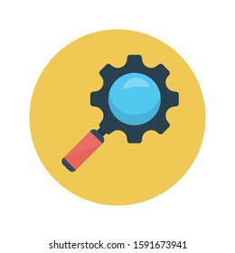 search vector flat color icon 
