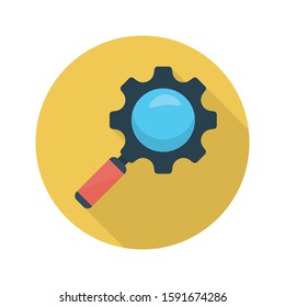 search vector flat color icon 