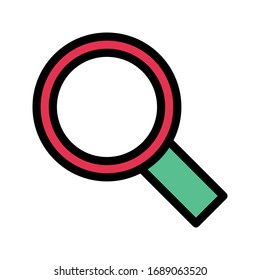 search vector flat color icon 