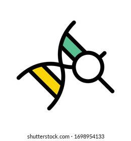 search vector flat color icon 