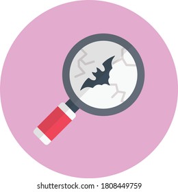 search vector flat color icon 
