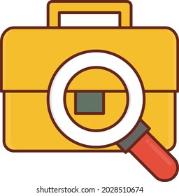 Suchvektorflachfarbensymbol
