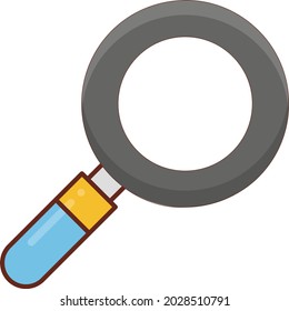 search vector flat color icon