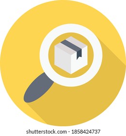 search vector flat colour icon