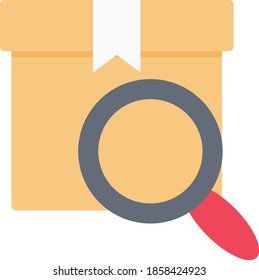 search vector flat colour icon