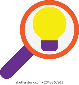 search Vector Flat Icon Illustration