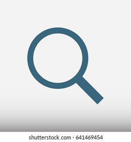 search vector flat pictograph line icon stock design illustration