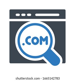 search vector glyph color icon 