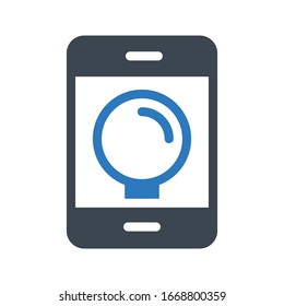 search vector glyph color icon 