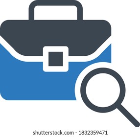 search vector glyph color icon 