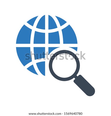 search vector glyph colour icon 