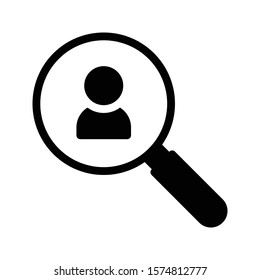 search vector glyph flat icon 