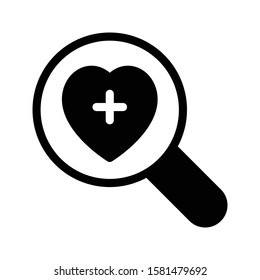 search vector glyph flat icon 