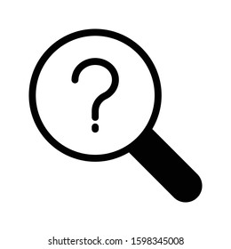 search vector glyph flat icon 
