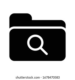 search vector glyph flat icon 