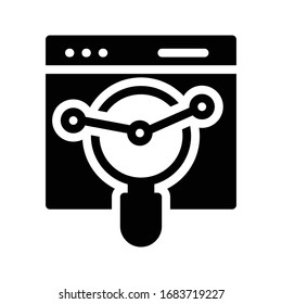 search vector glyph flat icon 