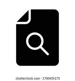 search vector glyph flat icon