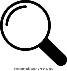 search vector glyph flat icon 