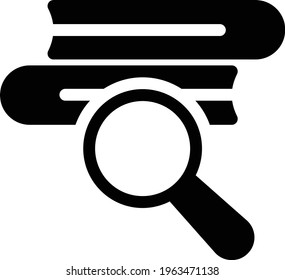 search vector glyph flat icon
