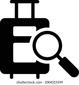 search vector glyph flat icon