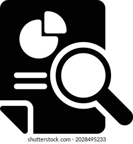 search vector glyph flat icon