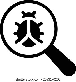 icono plano de glifo de vector de búsqueda