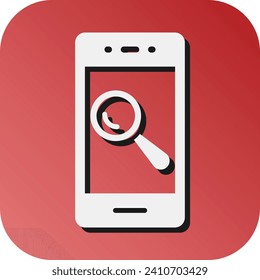 Search Vector Glyph Gradient Background Icon For Personal And Commercial Use.
