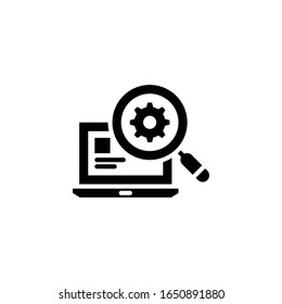 Search Vector Glyph Style Illustration. EPS 10