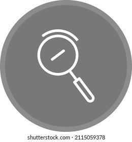 Search Vector Grey Circle Line Icon Design 