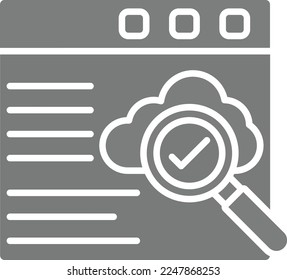 Icono de vector de búsqueda. Se puede usar para imprimir, móviles y aplicaciones web.