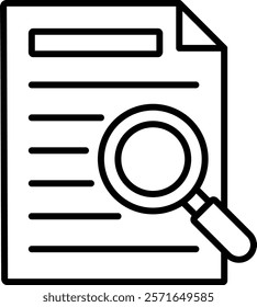 Search vector icon. Can be used for printing, mobile and web applications.
