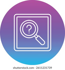Search vector icon. Can be used for printing, mobile and web applications.