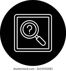 Search vector icon. Can be used for printing, mobile and web applications.