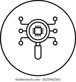 Icono de Vector de Búsqueda. Se puede utilizar para aplicaciones de impresión, móviles y de Web.