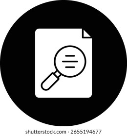 Search vector icon. Can be used for printing, mobile and web applications.