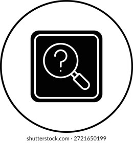 Icono de Vector de Búsqueda. Se puede utilizar para aplicaciones de impresión, móviles y de Web.