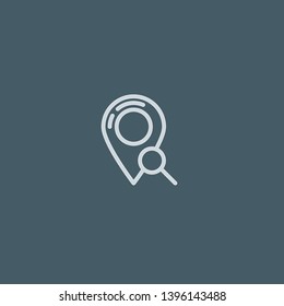 Search vector icon. Search concept stroke symbol design. Thin graphic elements vector illustration, outline pattern for your web site design, logo, UI. EPS 10.