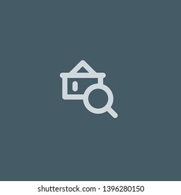 Search vector icon. Search concept stroke symbol design. Thin graphic elements vector illustration, outline pattern for your web site design, logo, UI. EPS 10.