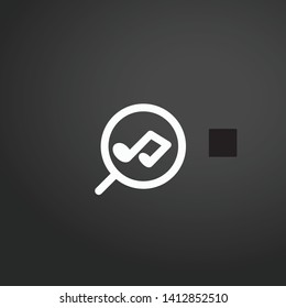 Search vector icon. Search concept stroke symbol design. Thin graphic elements vector illustration, outline pattern for your web site design, logo, UI. EPS 10.