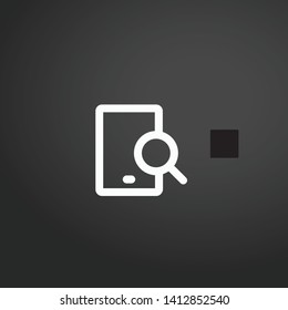 Search vector icon. Search concept stroke symbol design. Thin graphic elements vector illustration, outline pattern for your web site design, logo, UI. EPS 10.