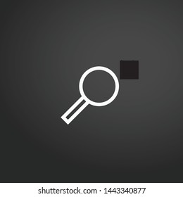 Search vector icon. Search concept stroke symbol design. Thin graphic elements vector illustration, outline pattern for your web site design, logo, UI. EPS 10.