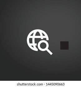 Search vector icon. Search concept stroke symbol design. Thin graphic elements vector illustration, outline pattern for your web site design, logo, UI. EPS 10.