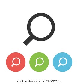 Search vector icon. Design element for web interface