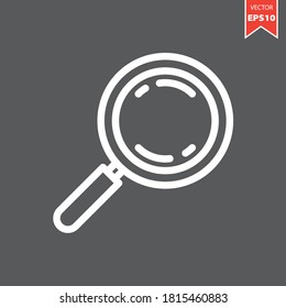 Search vector icon. Eps 10 vector illustration.