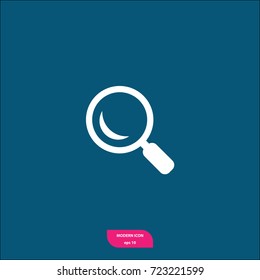 search vector icon, flat symbol, simple and modern illustration sign