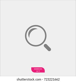 search vector icon, flat symbol, simple and modern illustration sign