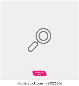 search vector icon, flat symbol, simple and modern illustration sign