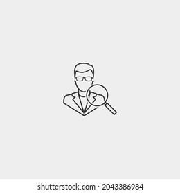 Search vector icon illustration sign