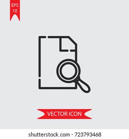 Search vector icon, illustration symbol