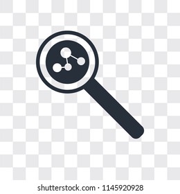 Search vector icon isolated on transparent background, Search logo concept
